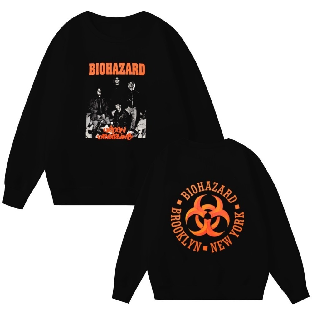 1992 Biohazard Urban Discipline 2 Sided Sweatshirts